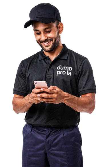 Residential junk pickup scene representing fast and reliable Dump Pro LA junk removal service in Los Angeles
