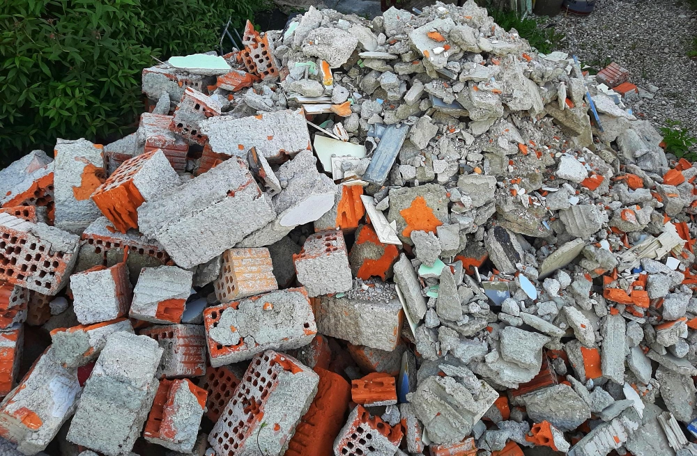 Broken concrete and demolition debris removal service by Dump Pro LA in Los Angeles